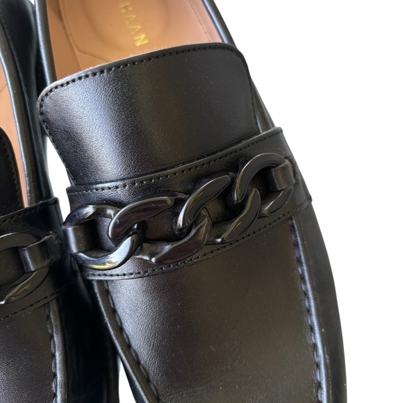 COLE HAAN Stassi Chain Trim Leather Bit Loafers 7.5 - Picture 10 of 16